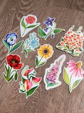 Load image into Gallery viewer, Wildflower Sticker Pack - Set of 10 Matte Stickers