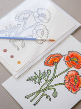 Load image into Gallery viewer, Poppy Card Art Kit