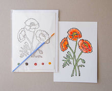 Load image into Gallery viewer, Poppy Card Art Kit