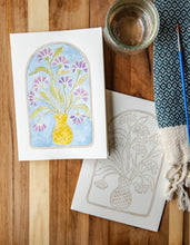 Load image into Gallery viewer, Arched Flowers DIY Art Card Kit