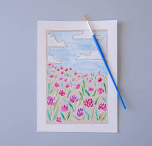Load image into Gallery viewer, Field of Clover Watercolor Art Kit