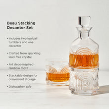Load image into Gallery viewer, Deco Stacking Decanter and Glasses