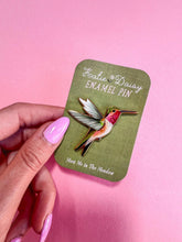 Load image into Gallery viewer, Hummingbird Enamel Pin