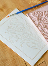 Load image into Gallery viewer, Tulips DIY Watercolor Art Card Kit