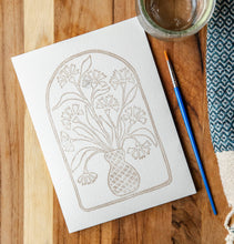 Load image into Gallery viewer, Arched Flowers DIY Art Card Kit