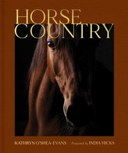 Load image into Gallery viewer, Book cover of 'Horse Country' with a horse's face on a brown background
