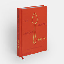 Load image into Gallery viewer, Red book titled 'The Silver Spoon Pasta' with a gold spoon illustration on a white background