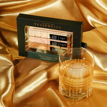 Load image into Gallery viewer, Teaspressa's Luxe Cocktail Cubes mixer kit featuring Manhattan, Moscow Mule, and Old Fashioned flavored cocktail cubes to drop directly into your whiskey, bourbon, vodka, or tea for an instant cocktail experience at home or on the go.