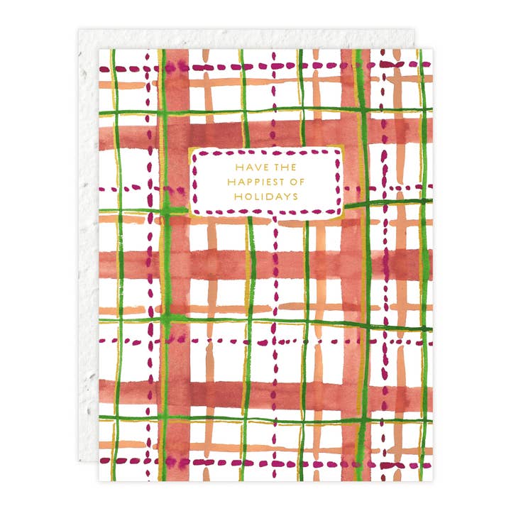 Holiday Plaid Card