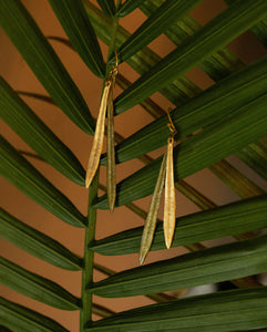 Leaf + Bud earring