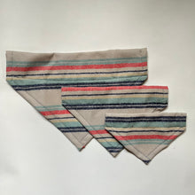 Load image into Gallery viewer, Dog Bandana in Stripe Pendleton
