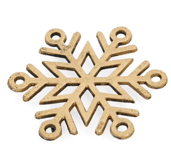 Gold Snowflake Trivet