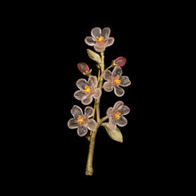 Load image into Gallery viewer, Peach Blossom brooch
