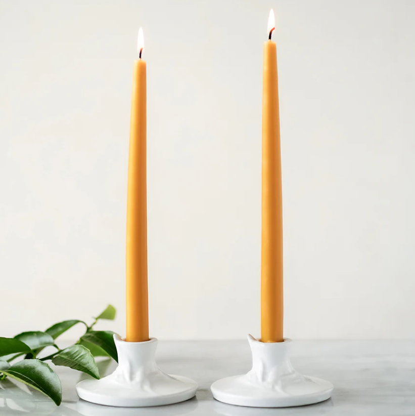 Pure Beeswax Taper Candles