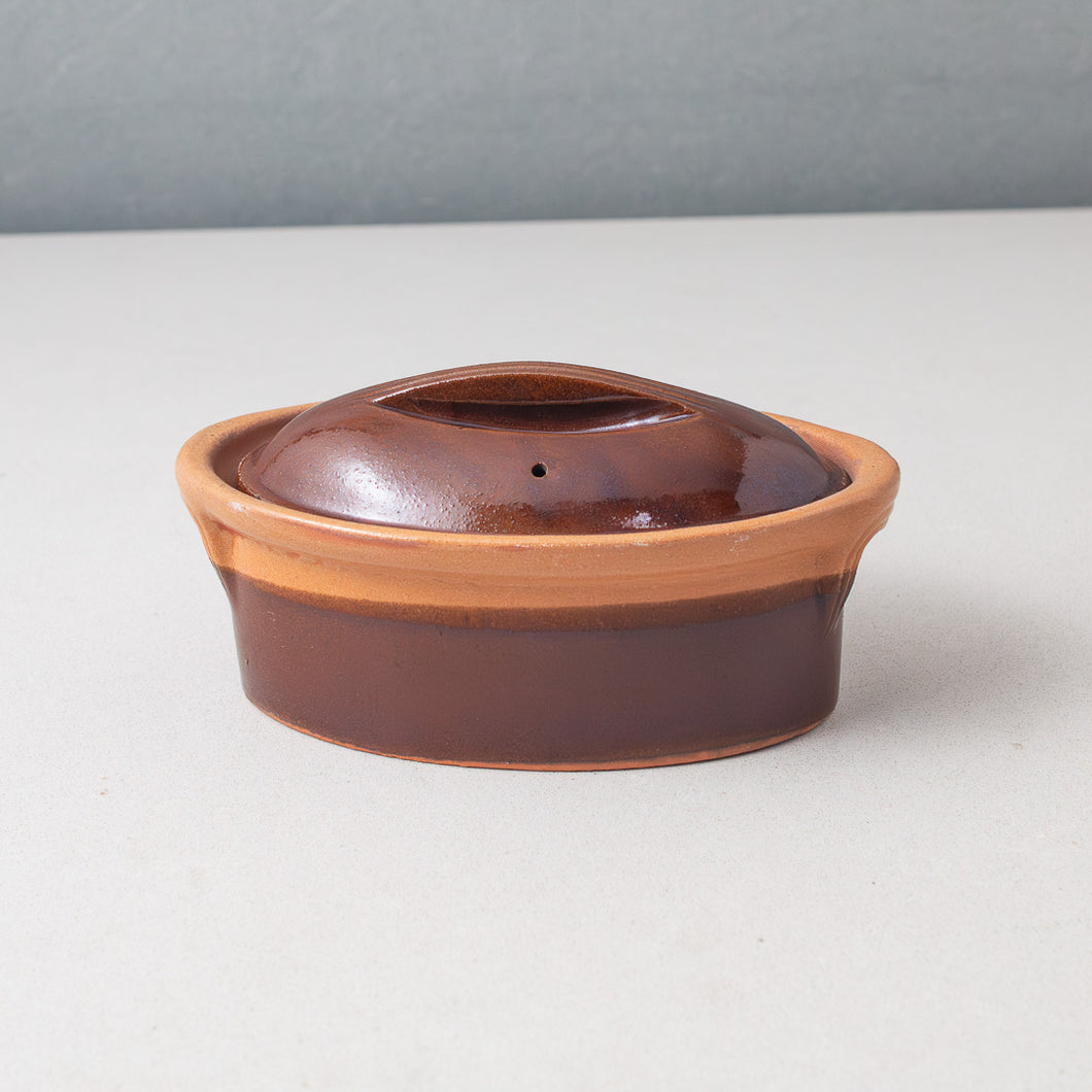 Poterie Renault Oval Baking Dish with Lid
