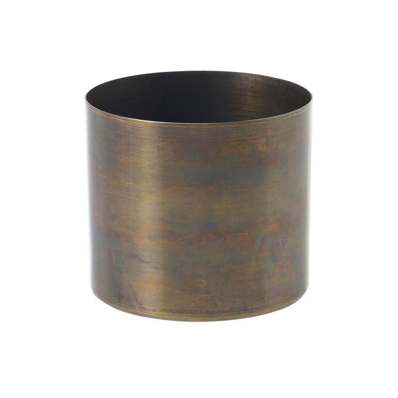 Metal planter pot