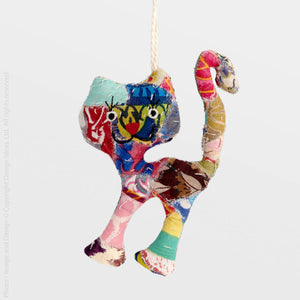 Patchwork Cat Ornament