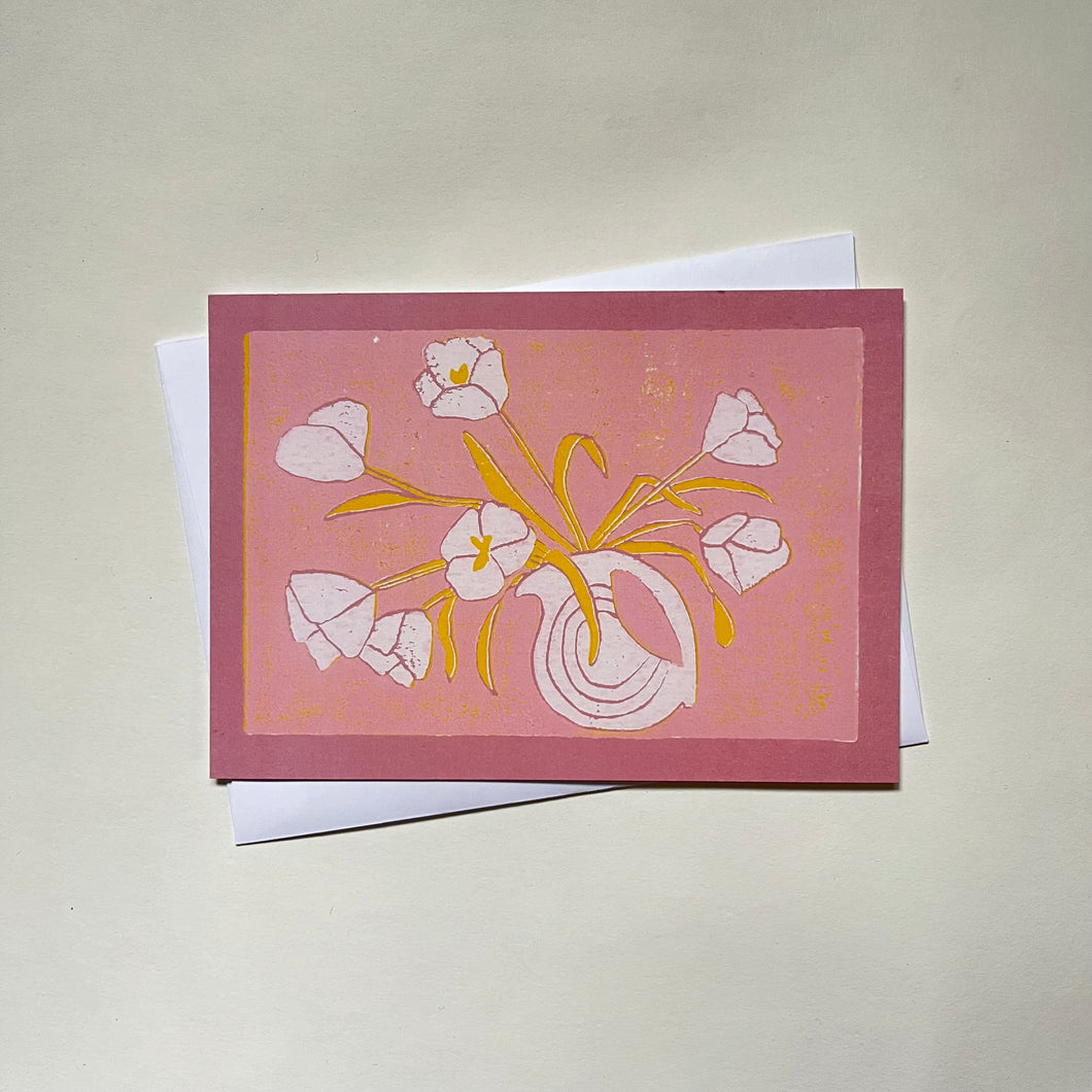 Tulip arrangement card