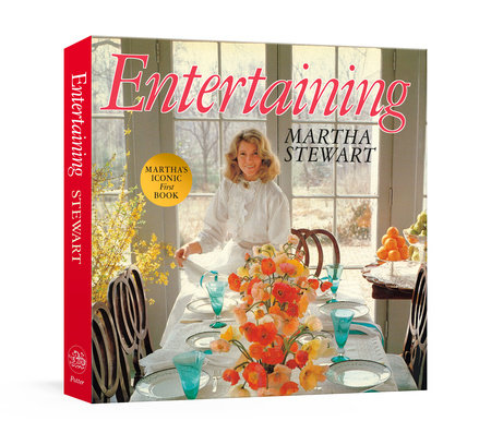 martha stewart's first book entertianing new printed edition for 2025. the quinessential entertinaing book that includes menus, recipes, table setting ideas, and floral inspiration. the perfect gift for a hostess or wedding occasion.