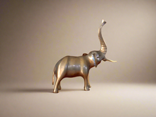 Load image into Gallery viewer, Small Brass Elephant
