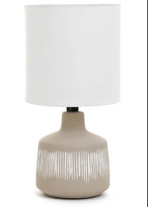 Etched Ceramic Table Lamp