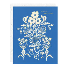 Load image into Gallery viewer, Blue Bouquet Thank You Card
