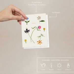 Petals Just to Say Hi Card