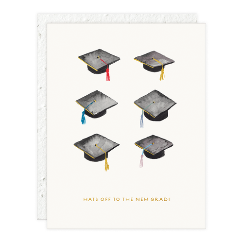 Hats Off Graduation Card