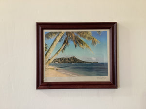 Diamond head vintage print