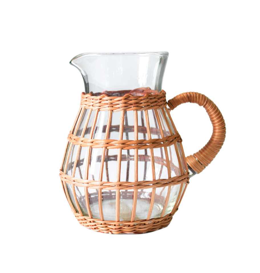 Rattan Cage Pitcher
