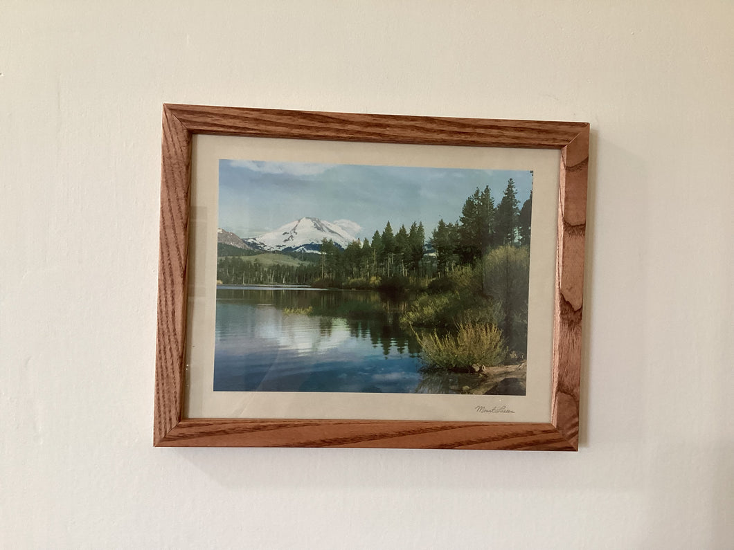 Mt Lassen Vintage Print