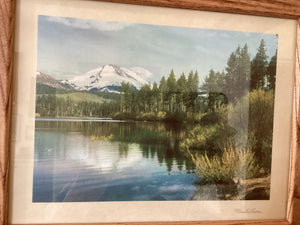 Mt Lassen Vintage Print