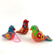 Load image into Gallery viewer, Embroidered Bird Ornament
