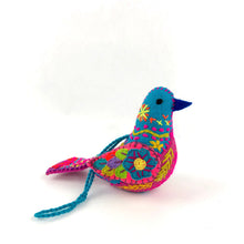 Load image into Gallery viewer, Embroidered Bird Ornament
