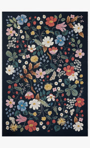 Strawberry Fields Indoor/Outdoor Rug in Black
