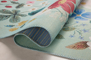 Strawberry Fields Indoor/Outdoor Rug in Mint