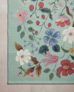 Strawberry Fields Indoor/Outdoor Rug in Mint