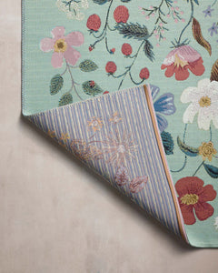 Strawberry Fields Indoor/Outdoor Rug in Mint