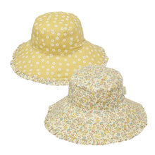 Load image into Gallery viewer, Kids Reversible Floral Sun Hat

