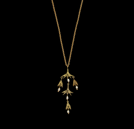 Burning Bush Pod Necklace