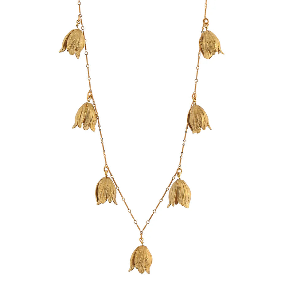 Gold Tulip necklace