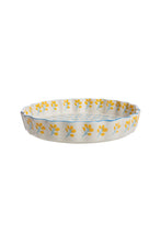 Load image into Gallery viewer, Floral quiche dish
