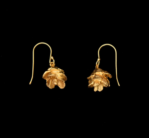Pine Cone Drop Earring