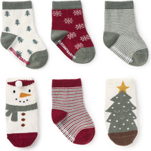 Load image into Gallery viewer, Christmas Cottage Baby Socks
