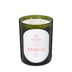 Rhubarb candle