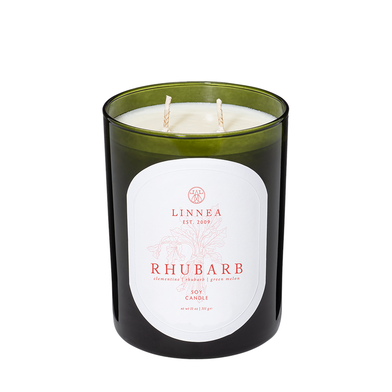 Rhubarb candle