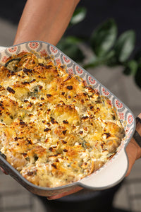 Floral baking dish