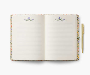 Floral journal with pen