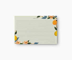 Citrus recipe cards