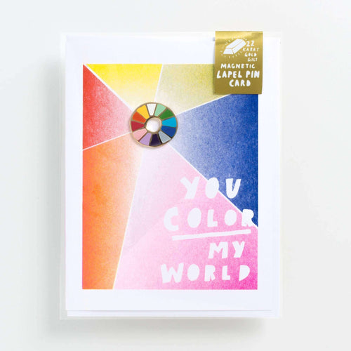 Color My World Card + Lapel Pin